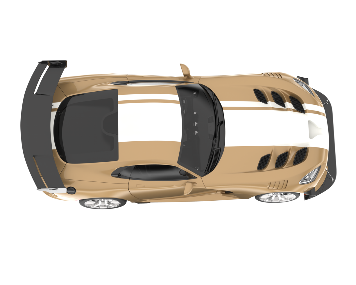 Muscle car isolated on transparent background. 3d rendering - illustration png