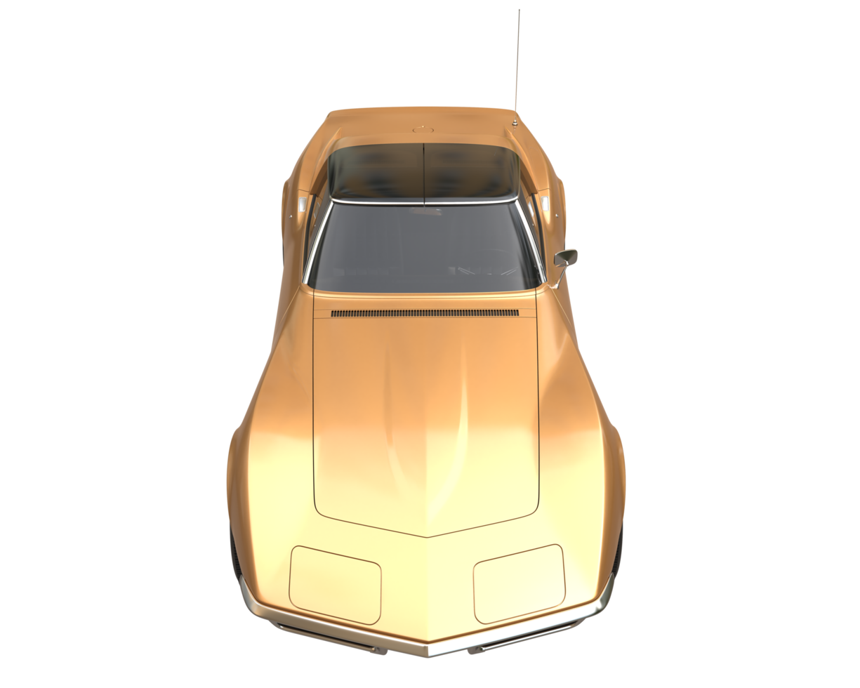 voiture de muscle isolée sur fond transparent. rendu 3d - illustration png