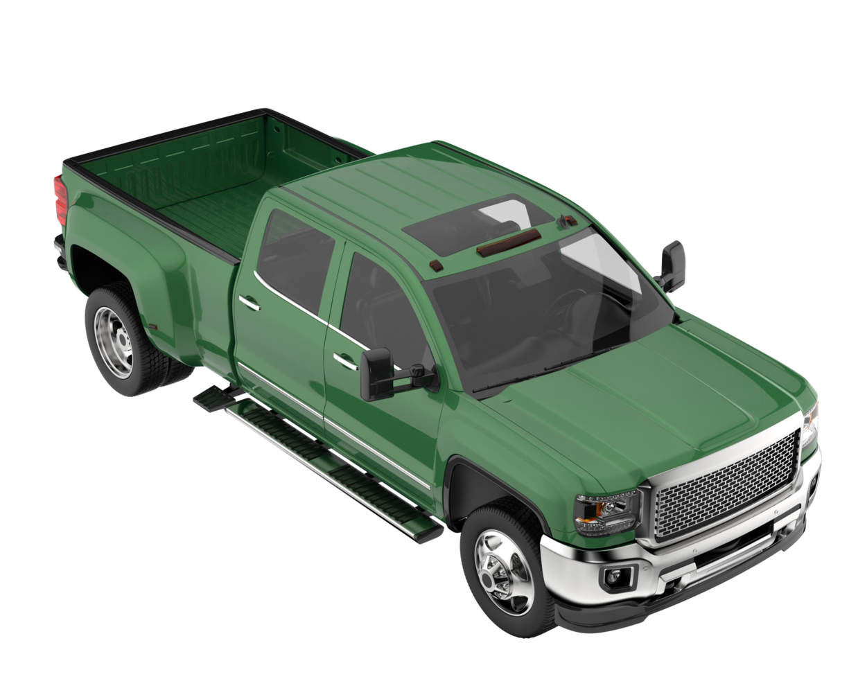 Pickup truck isolated on transparent background. 3d rendering - illustration png