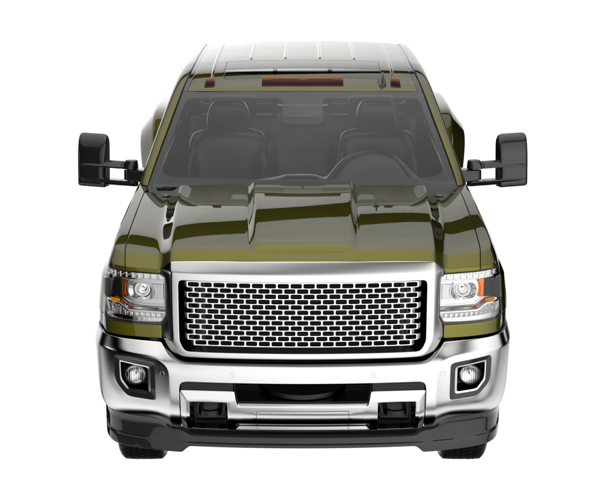 Pickup truck isolated on transparent background. 3d rendering - illustration png