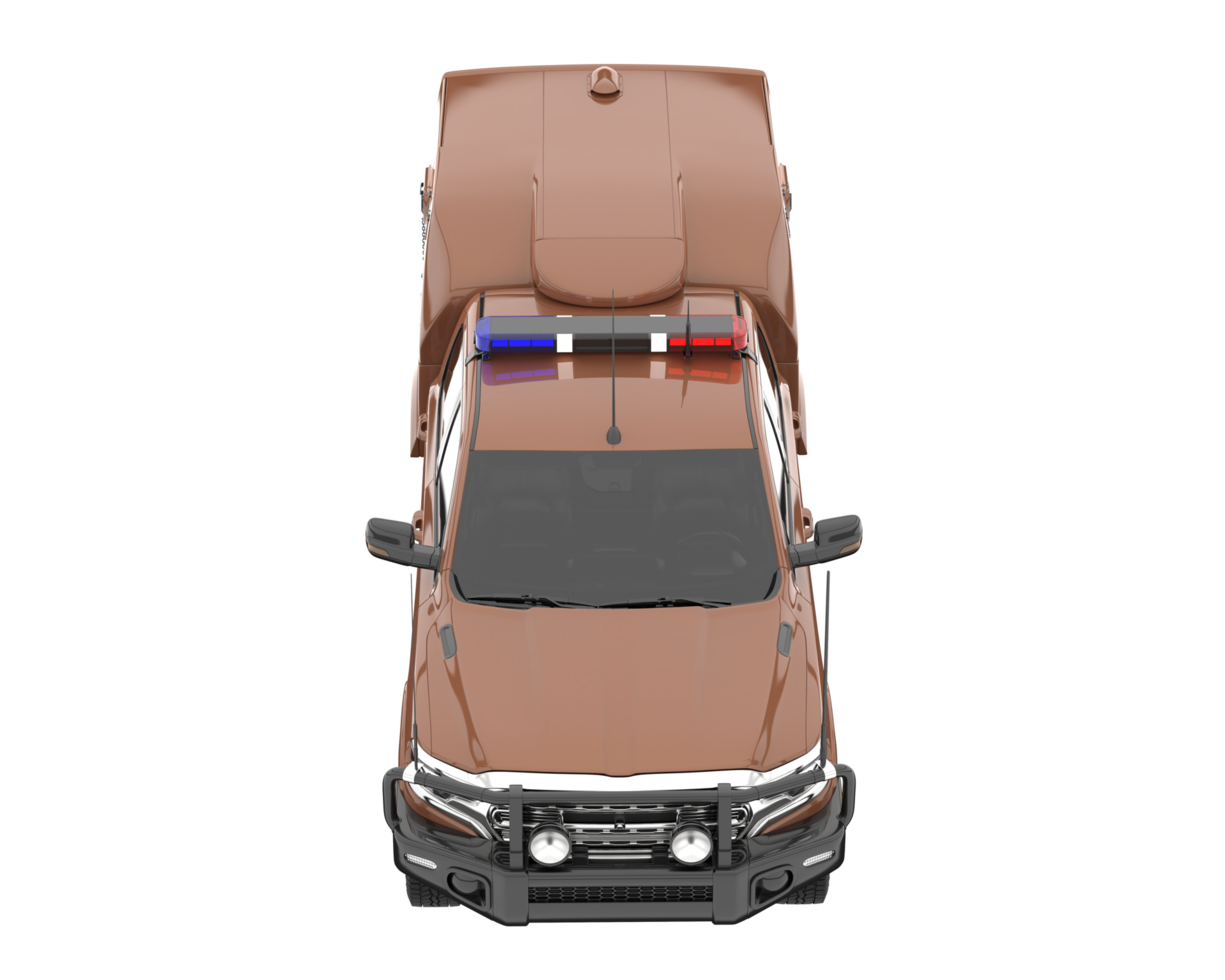 Pickup truck isolated on transparent background. 3d rendering - illustration png