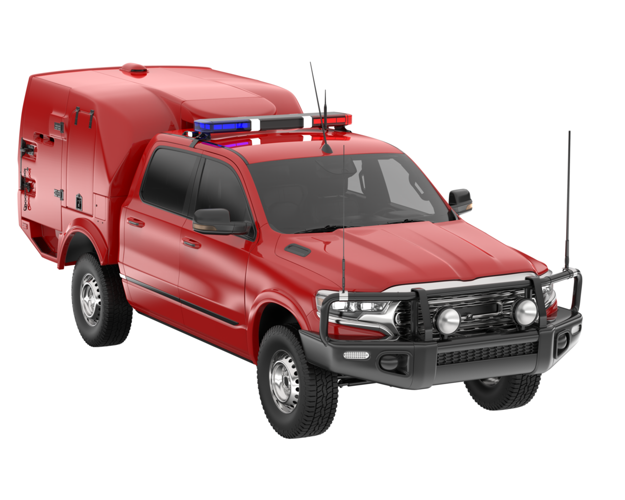 Pickup truck isolated on transparent background. 3d rendering - illustration png