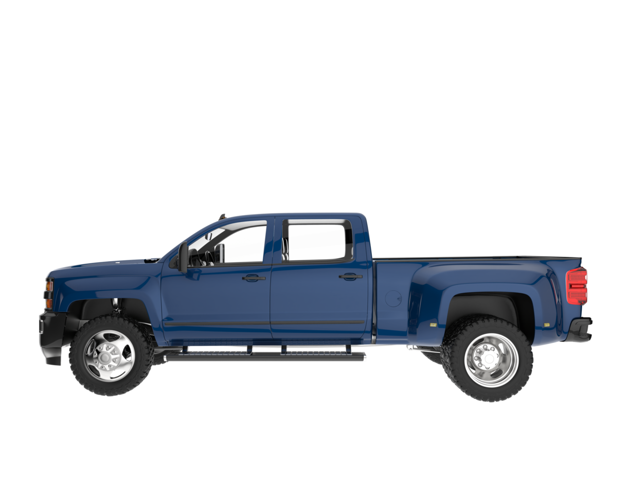 Pickup truck isolated on transparent background. 3d rendering - illustration png