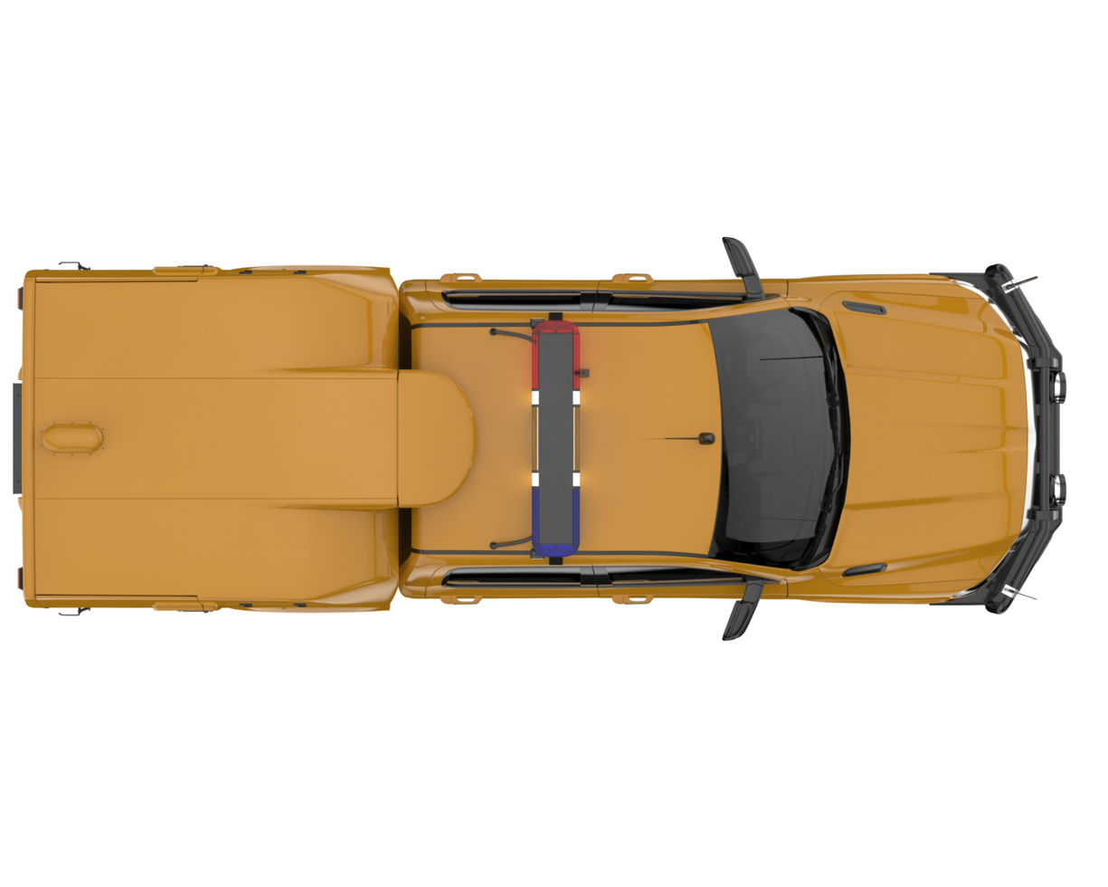 Pickup truck isolated on transparent background. 3d rendering - illustration png