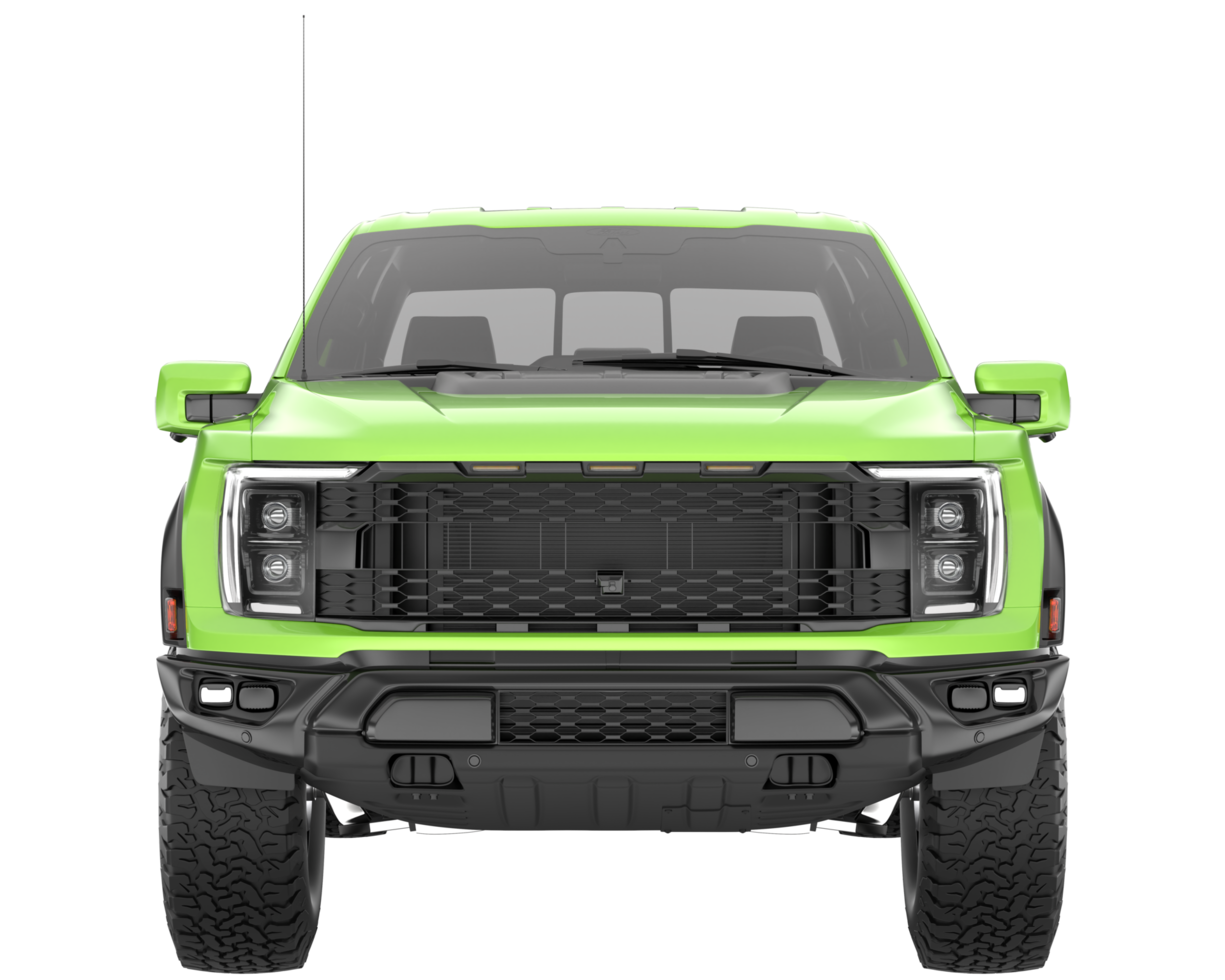 Pickup truck isolated on transparent background. 3d rendering - illustration png