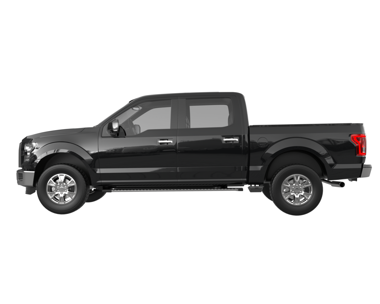 Pickup truck isolated on transparent background. 3d rendering - illustration png