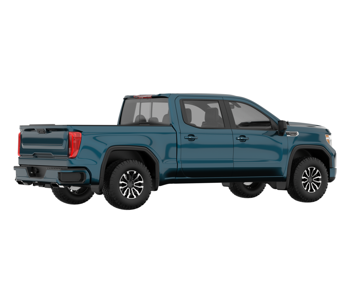 Pickup truck isolated on transparent background. 3d rendering - illustration png