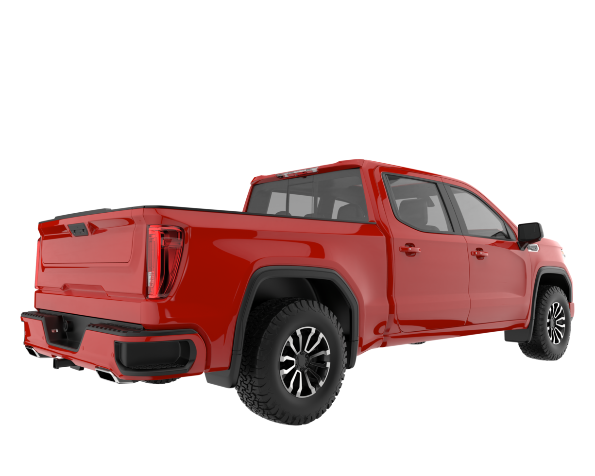 Pickup truck isolated on transparent background. 3d rendering - illustration png