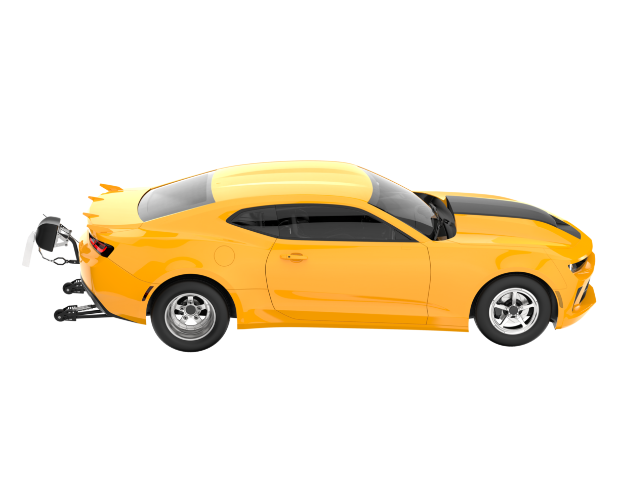 Race car isolated on transparent background. 3d rendering - illustration png