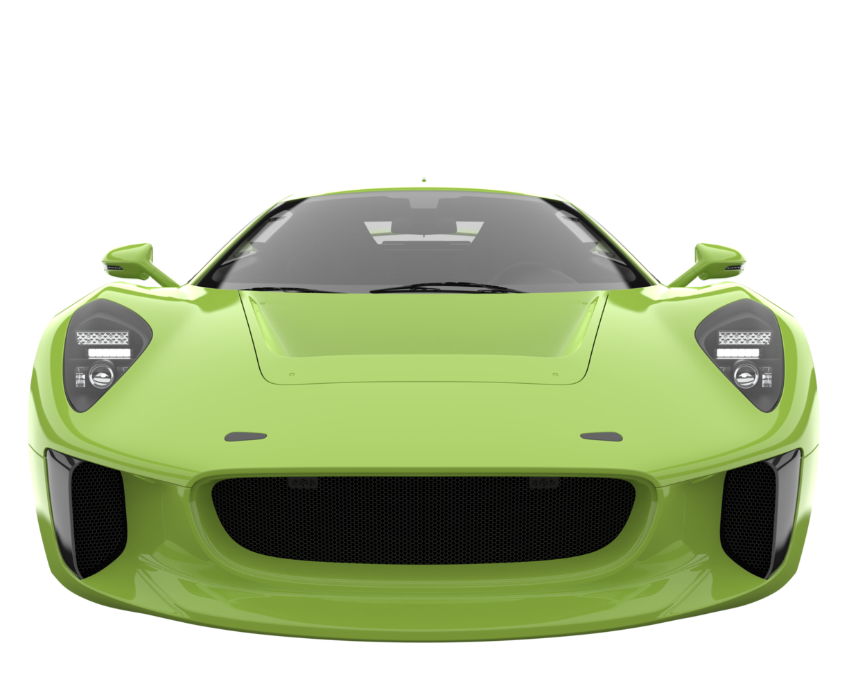 Race car isolated on transparent background. 3d rendering - illustration png