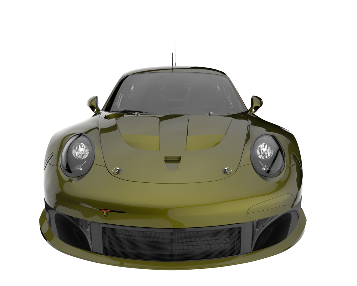 Race car isolated on transparent background. 3d rendering - illustration png