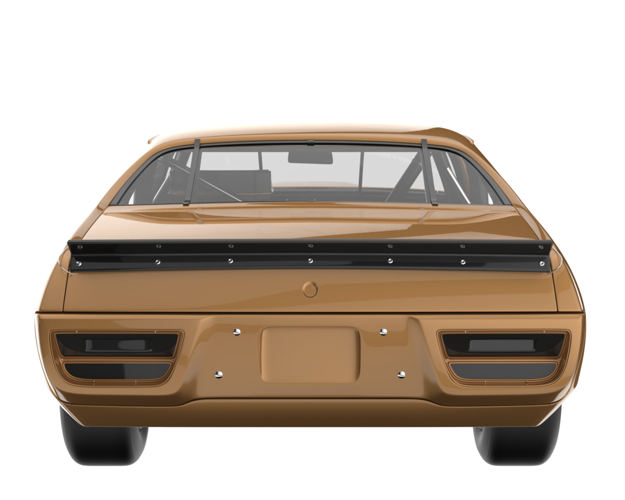 Race car isolated on transparent background. 3d rendering - illustration png