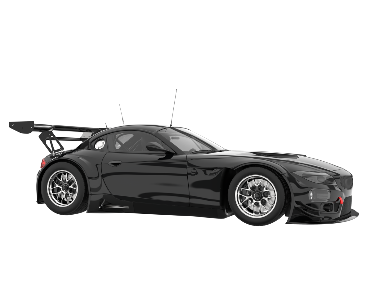 Race car isolated on transparent background. 3d rendering - illustration png