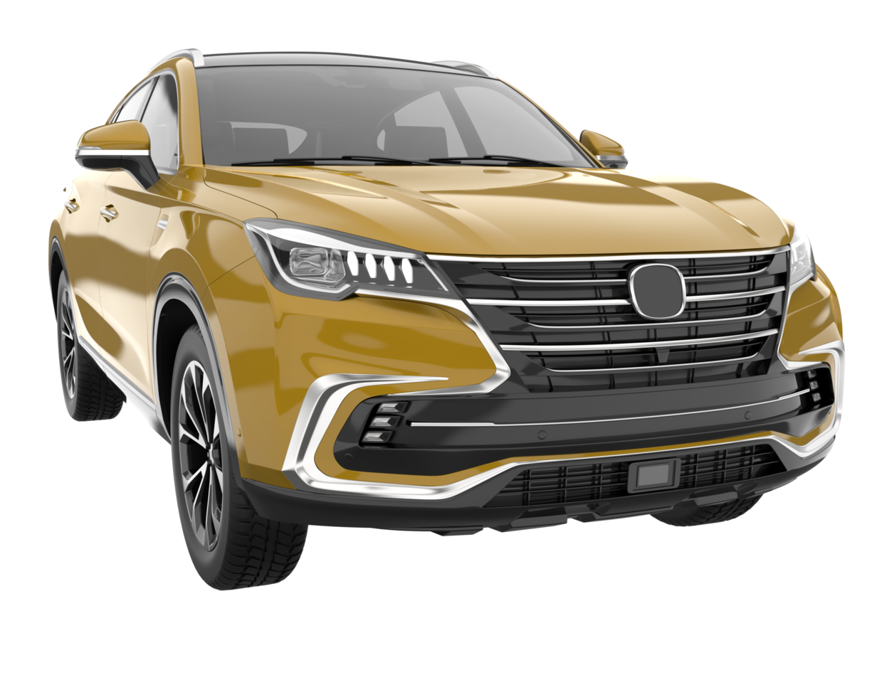 Realistic SUV isolated on transparent background. 3d rendering - illustration png