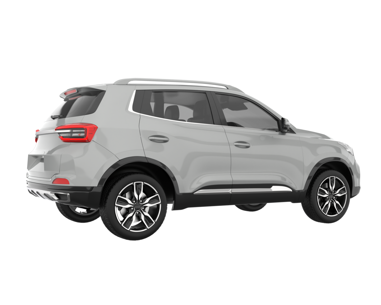 Realistic SUV isolated on transparent background. 3d rendering - illustration png