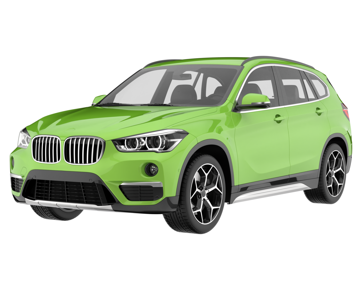 Realistic SUV isolated on transparent background. 3d rendering - illustration png