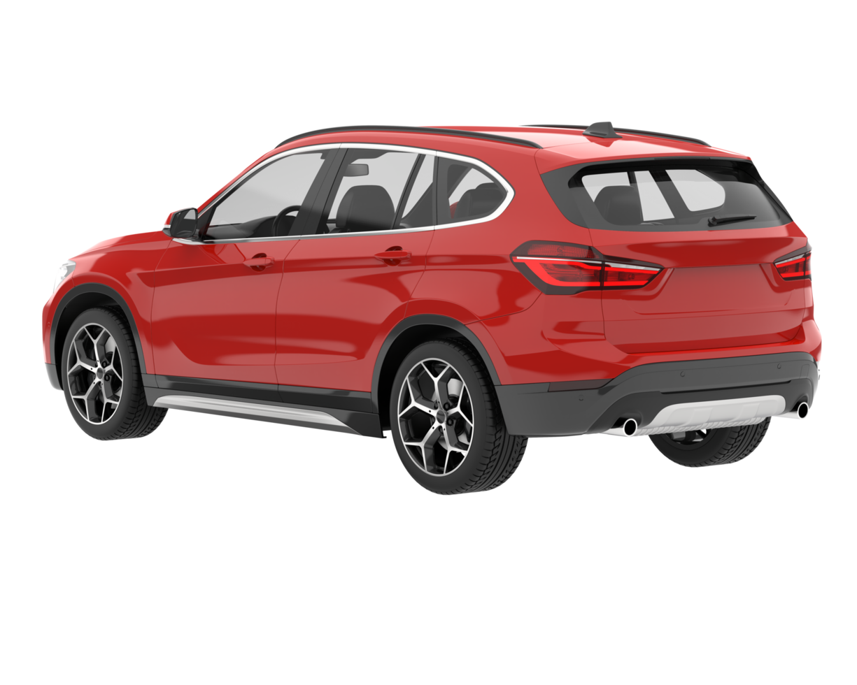 Realistic SUV isolated on transparent background. 3d rendering - illustration png
