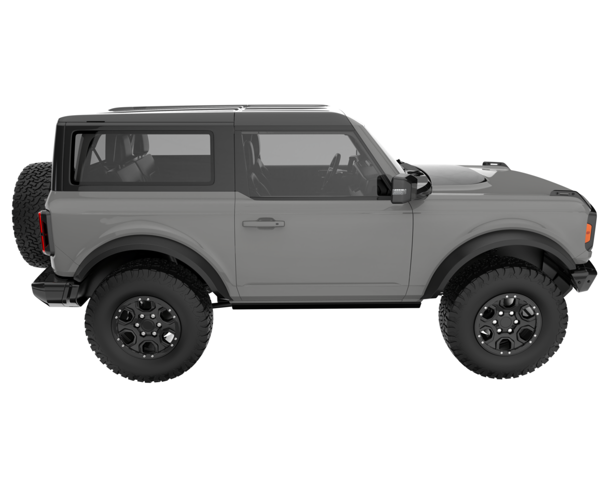 Realistic SUV isolated on transparent background. 3d rendering - illustration png
