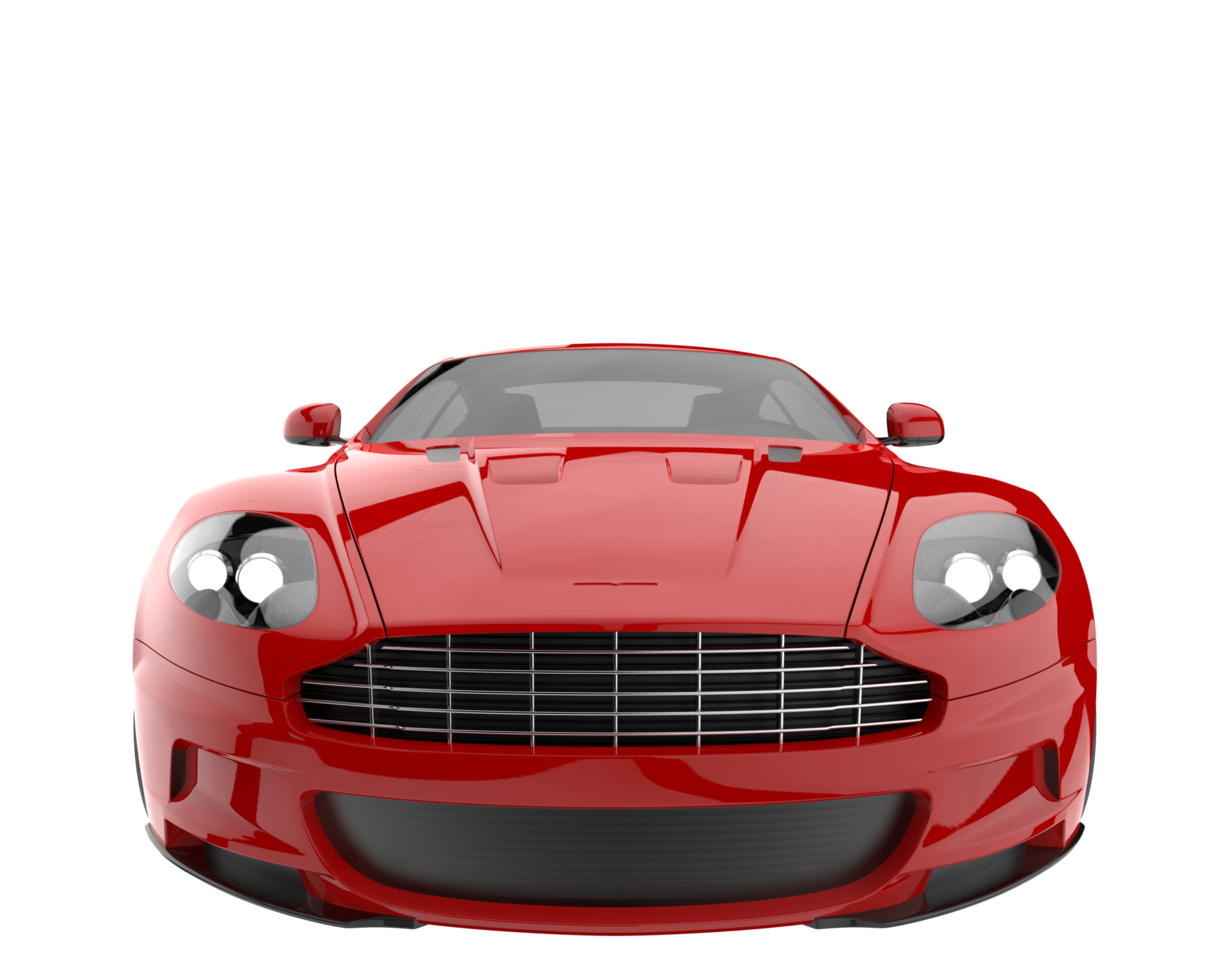 Sport car isolated on transparent background. 3d rendering - illustration png