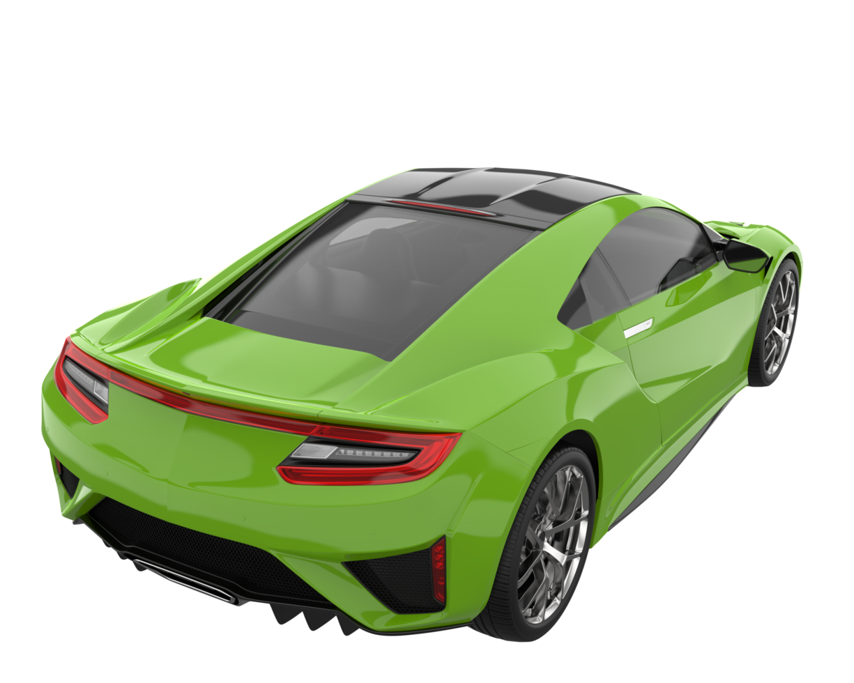 Sport car isolated on transparent background. 3d rendering - illustration png