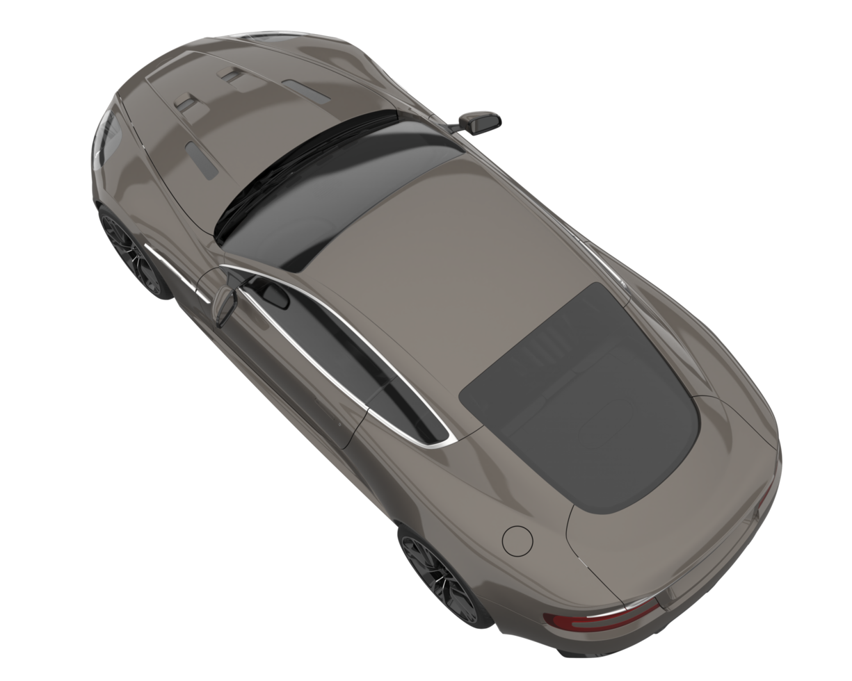 voiture de sport isolée sur fond transparent. rendu 3d - illustration png