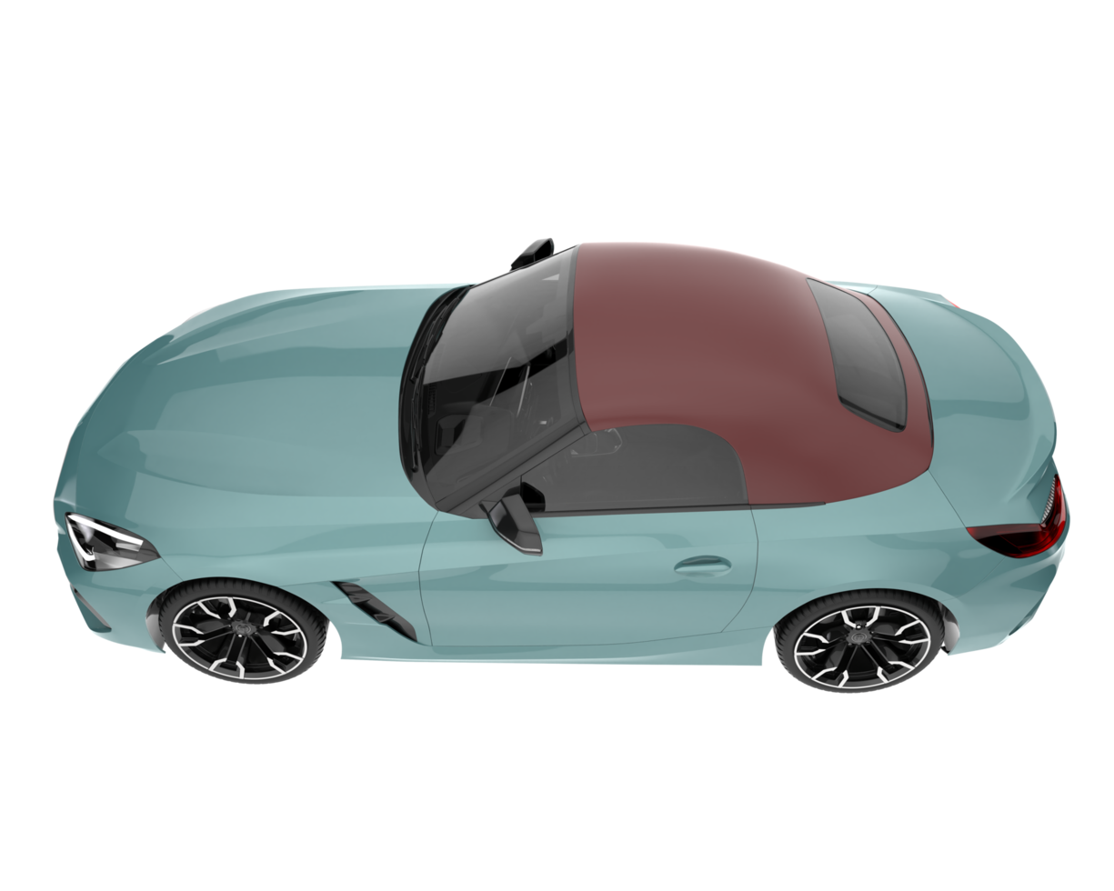 Sport car isolated on transparent background. 3d rendering - illustration png