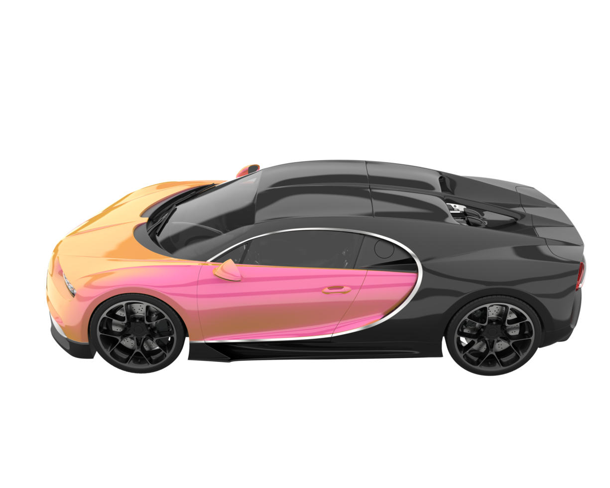 Sport car isolated on transparent background. 3d rendering - illustration png
