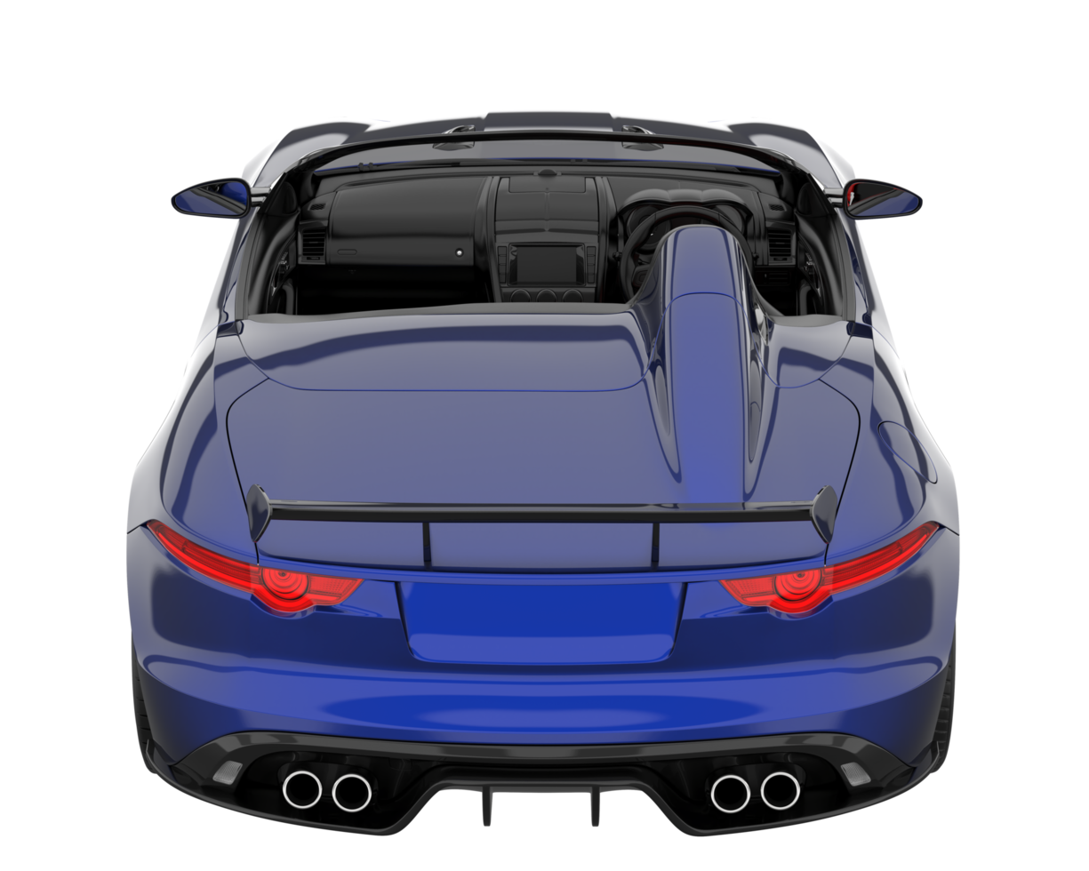 Sport car isolated on transparent background. 3d rendering - illustration png