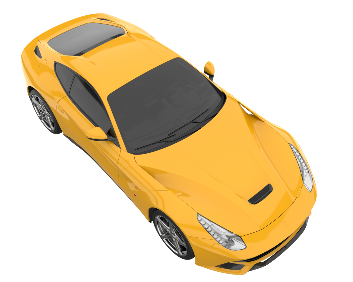 Sport car isolated on transparent background. 3d rendering - illustration png