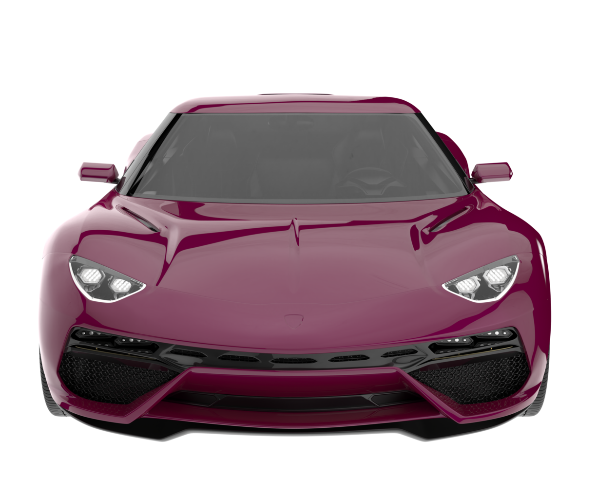 Sport car isolated on transparent background. 3d rendering - illustration png