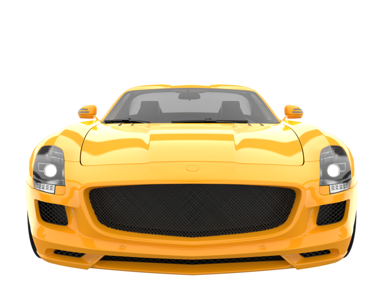 Sport car isolated on transparent background. 3d rendering - illustration png
