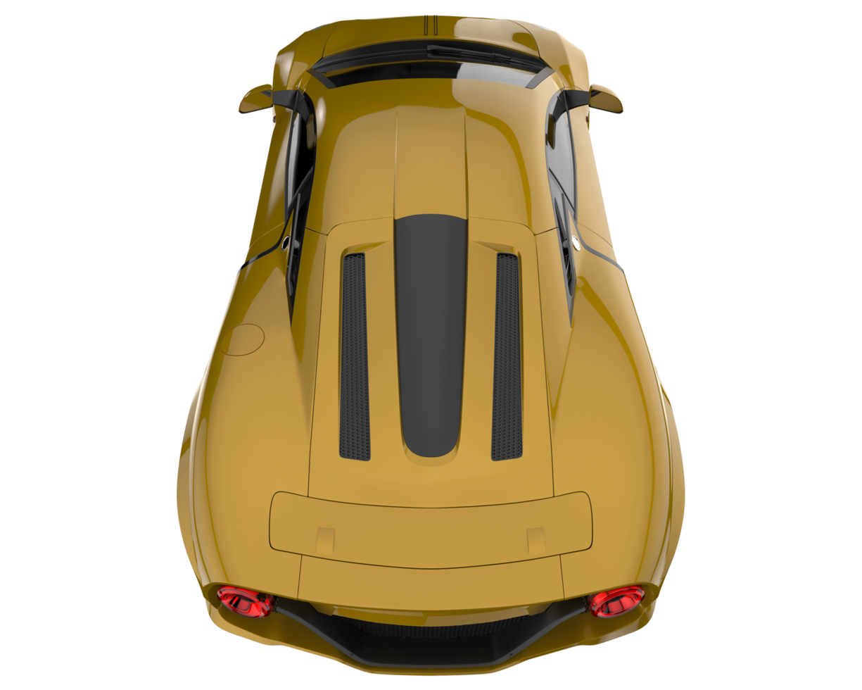 Sport car isolated on transparent background. 3d rendering - illustration png