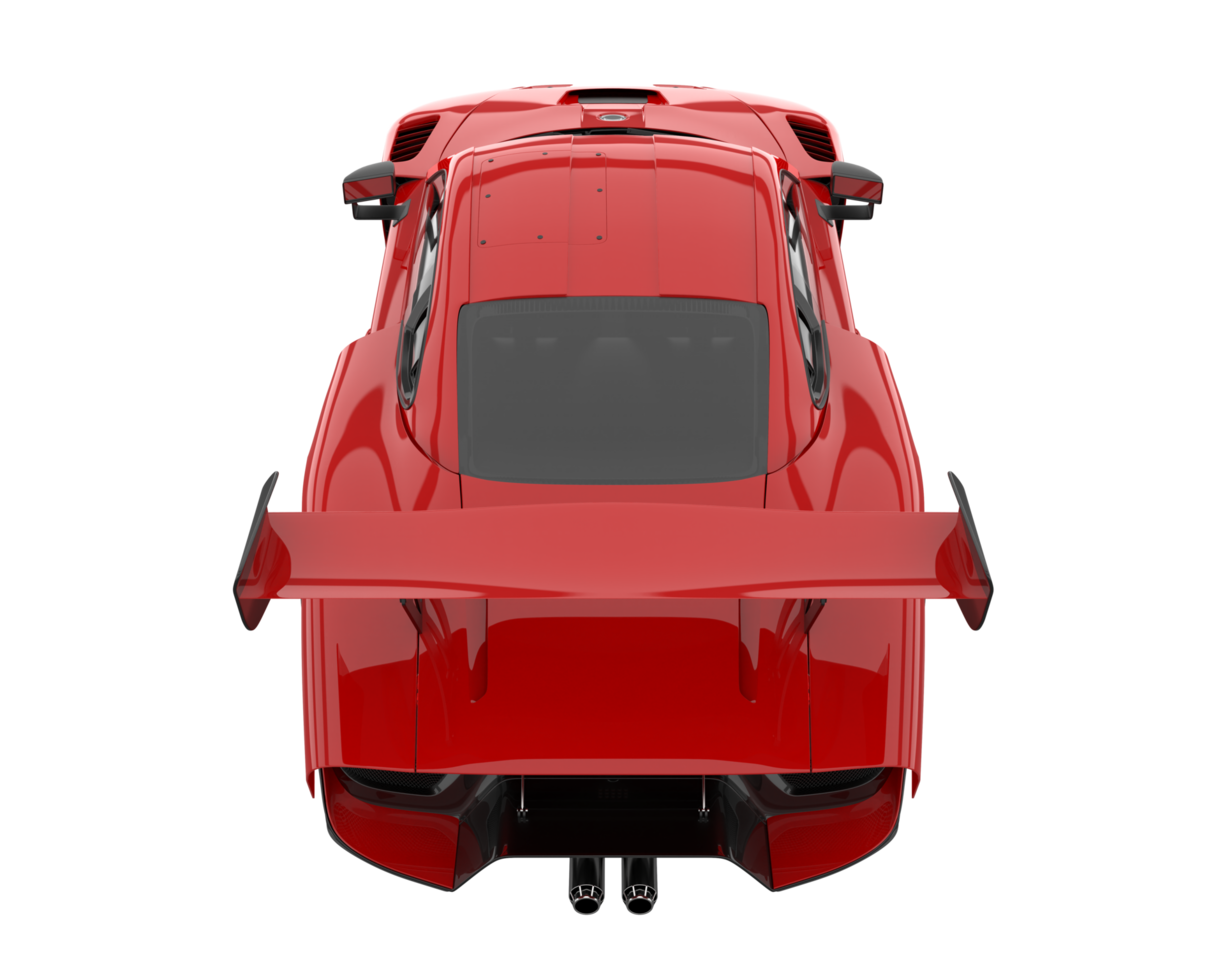 Sport car isolated on transparent background. 3d rendering - illustration png