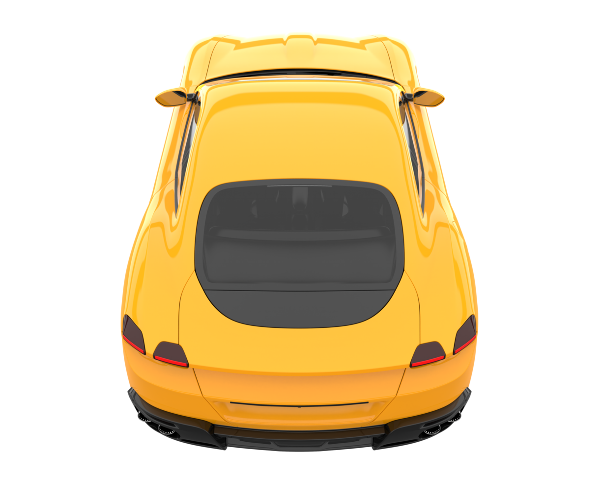 Sport car isolated on transparent background. 3d rendering - illustration png