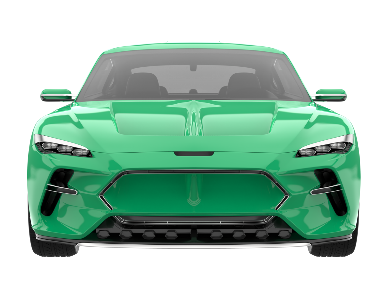 Sport car isolated on transparent background. 3d rendering - illustration png