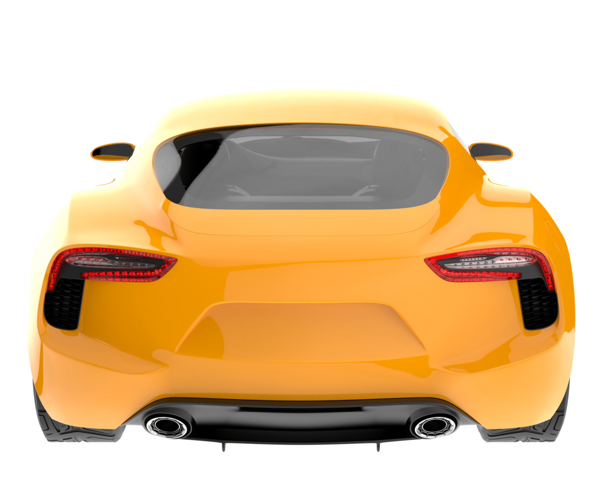 Sport car isolated on transparent background. 3d rendering - illustration png