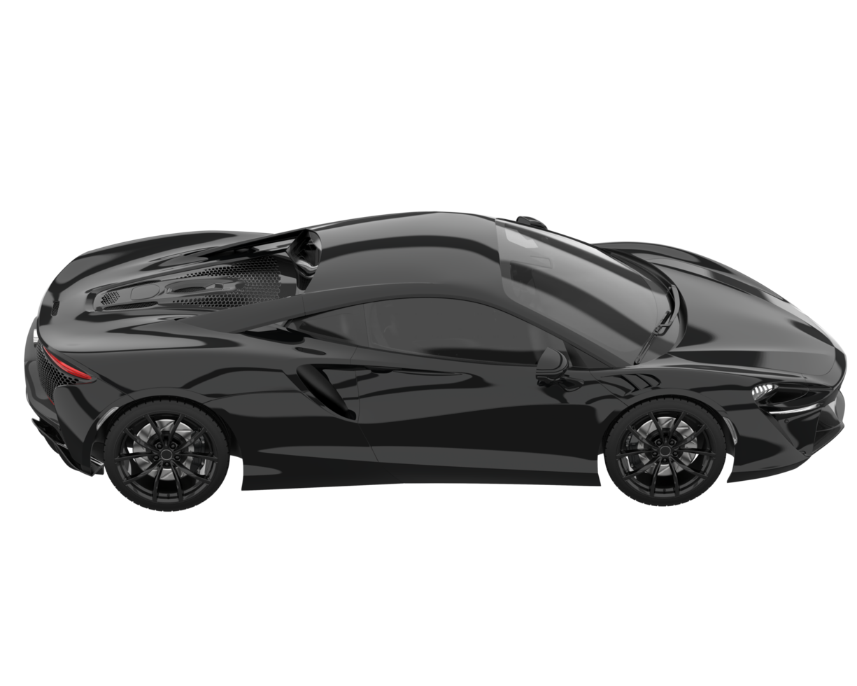 Sport car isolated on transparent background. 3d rendering - illustration png