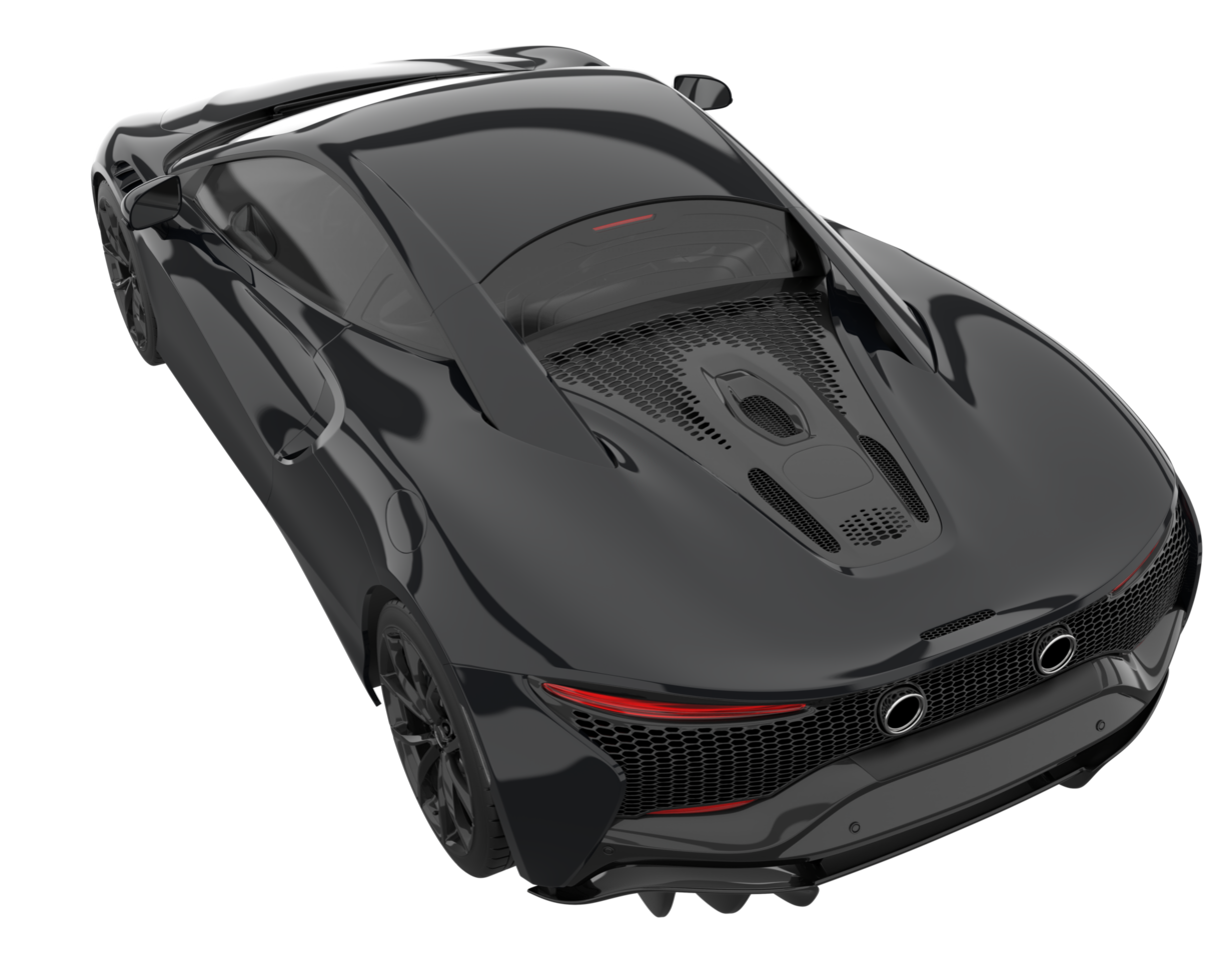 Sport car isolated on transparent background. 3d rendering - illustration png