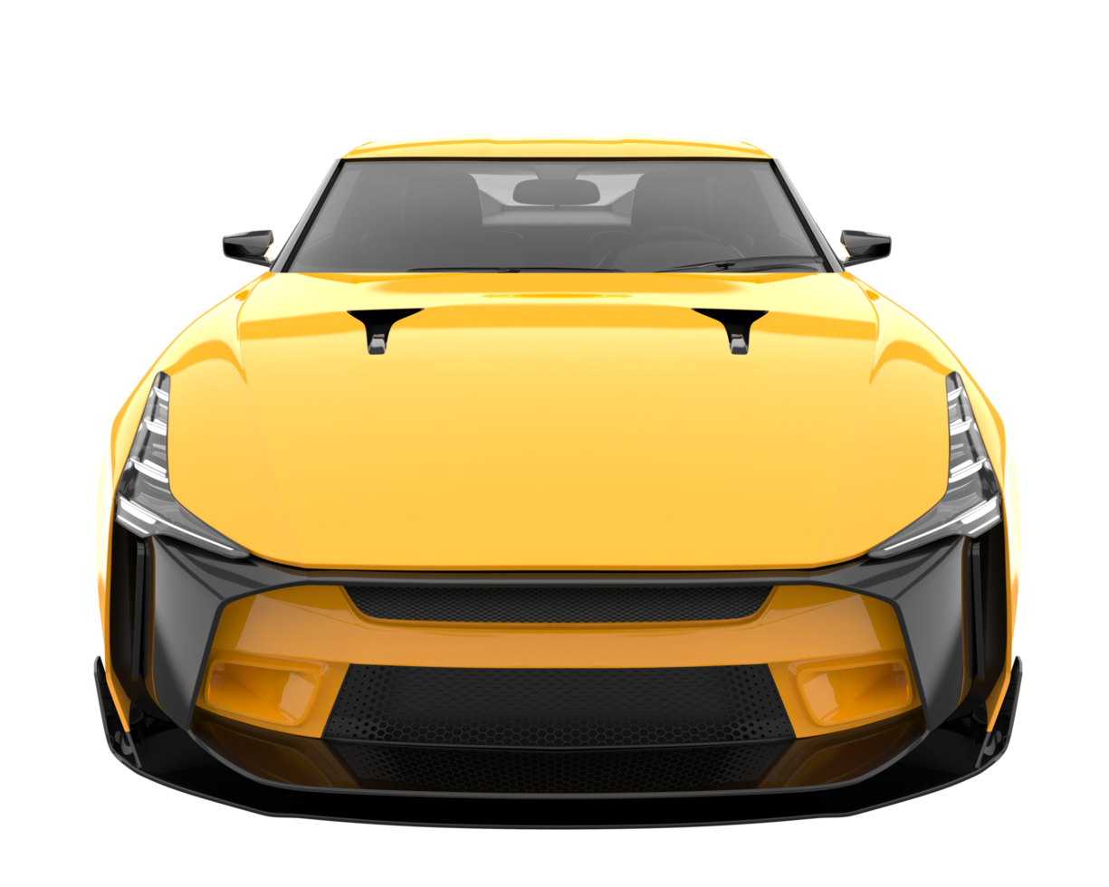Sport car isolated on transparent background. 3d rendering - illustration png