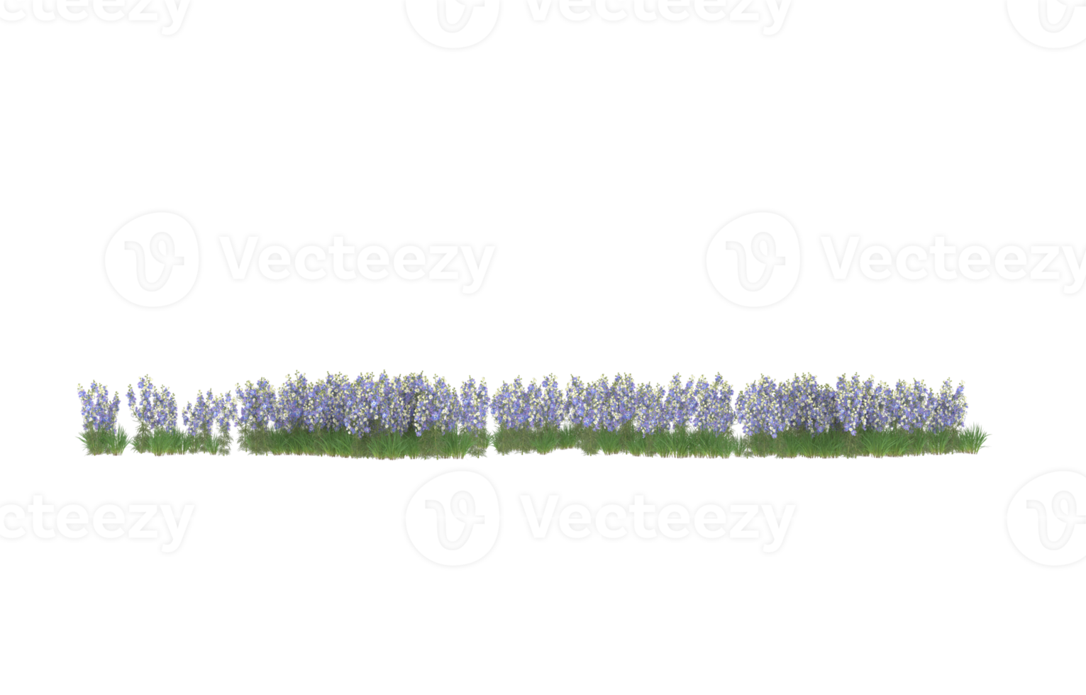 Realistic foliage isolated on transparent background. 3d rendering - illustration png