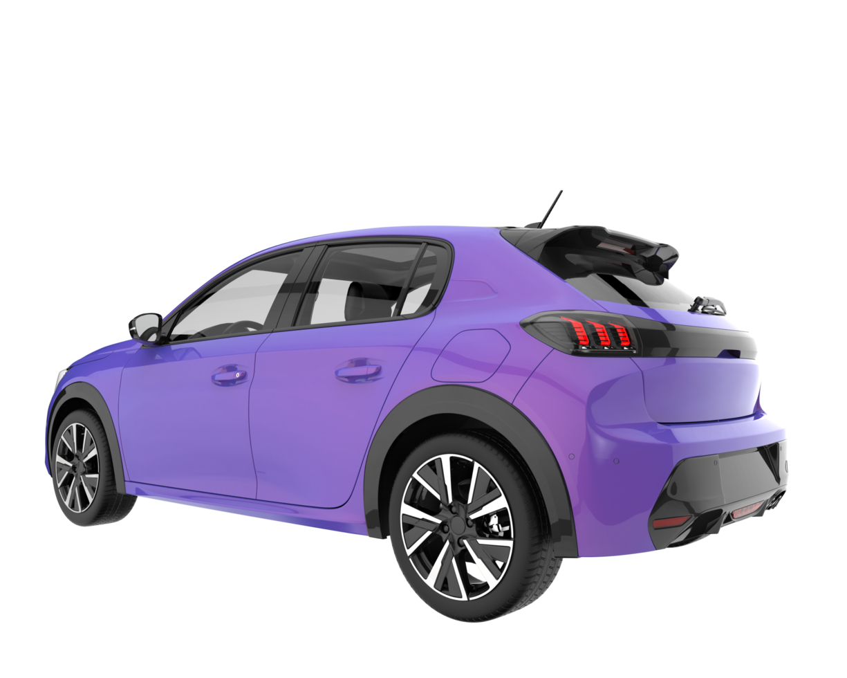 Modern car isolated on transparent background. 3d rendering - illustration png