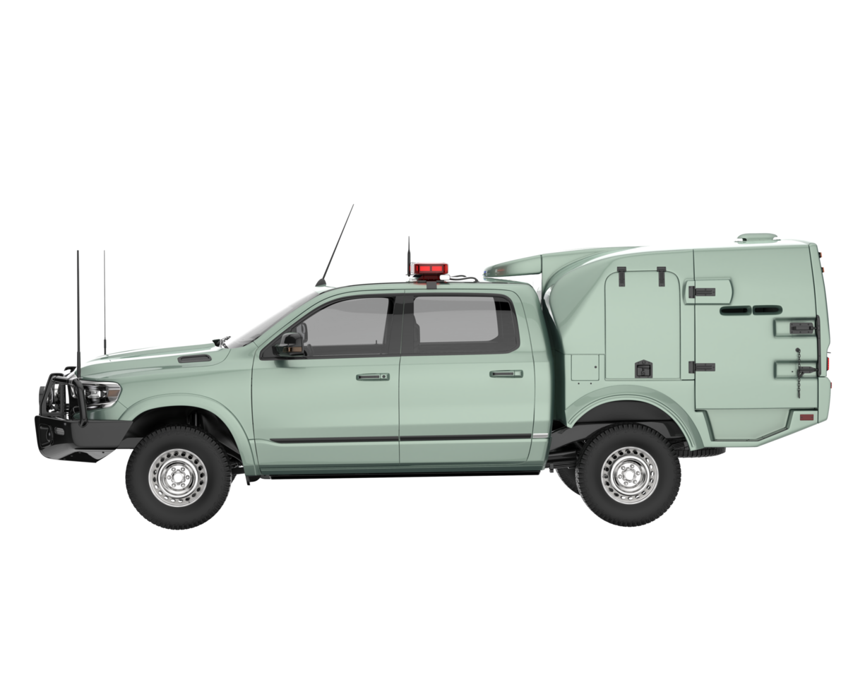 Pickup truck isolated on transparent background. 3d rendering - illustration png