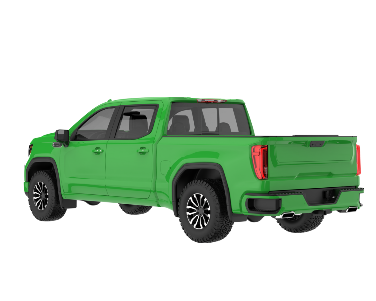 Pickup truck isolated on transparent background. 3d rendering - illustration png