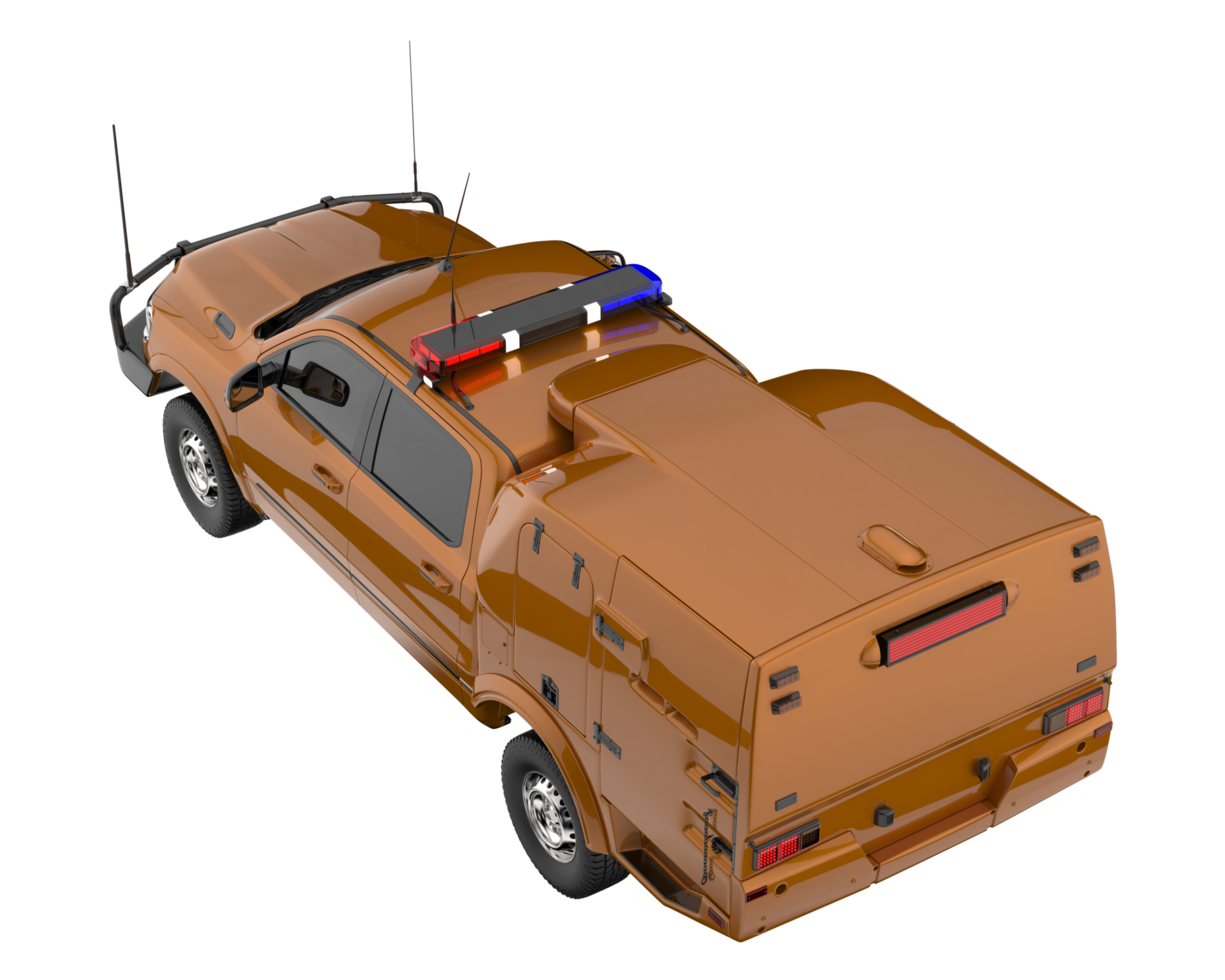 Pickup truck isolated on transparent background. 3d rendering - illustration png