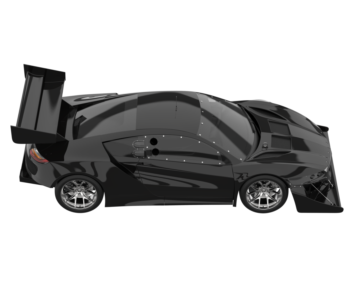 Race car isolated on transparent background. 3d rendering - illustration png