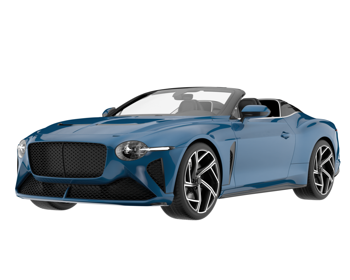 Sport car isolated on transparent background. 3d rendering - illustration png