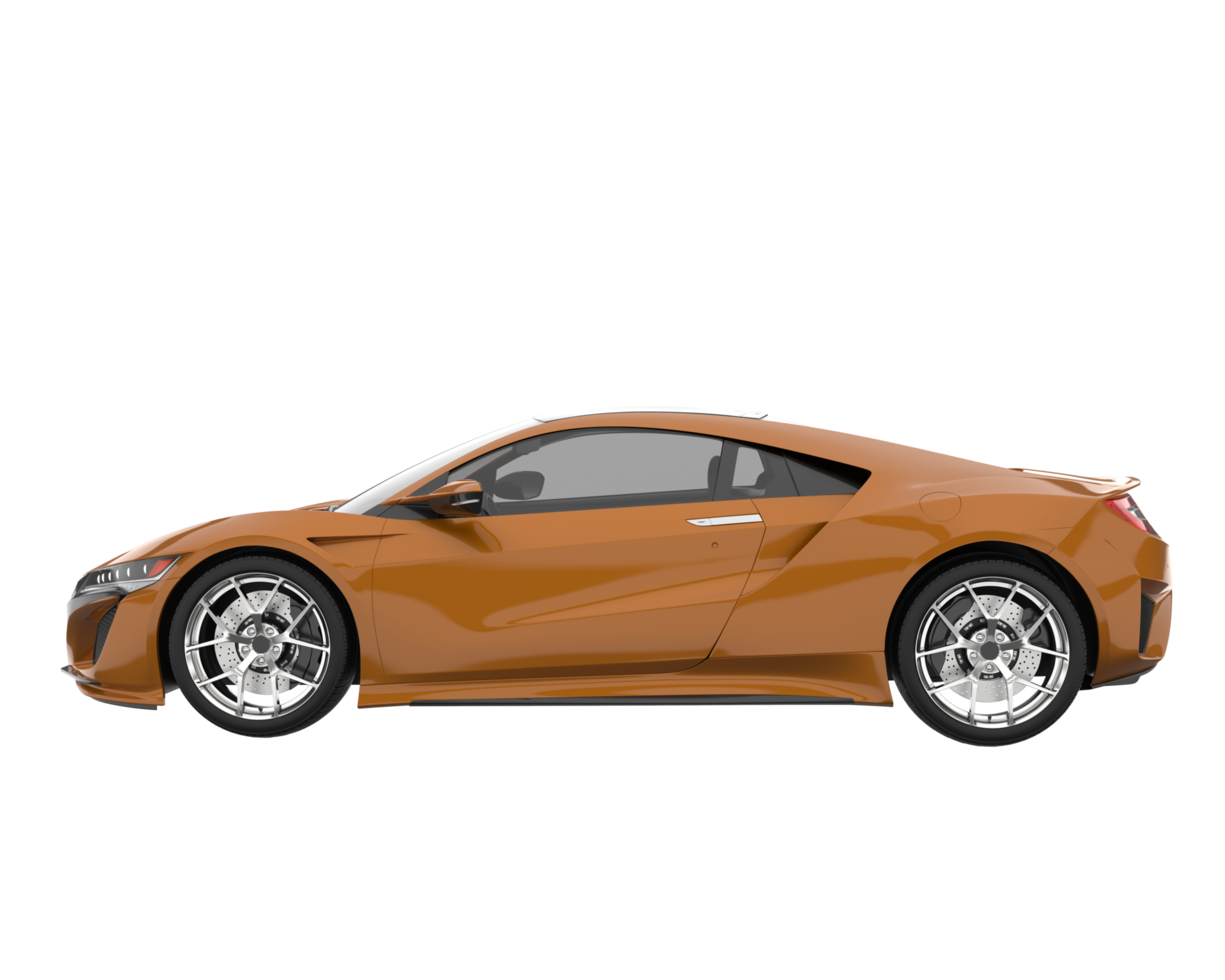 Sport car isolated on transparent background. 3d rendering - illustration png