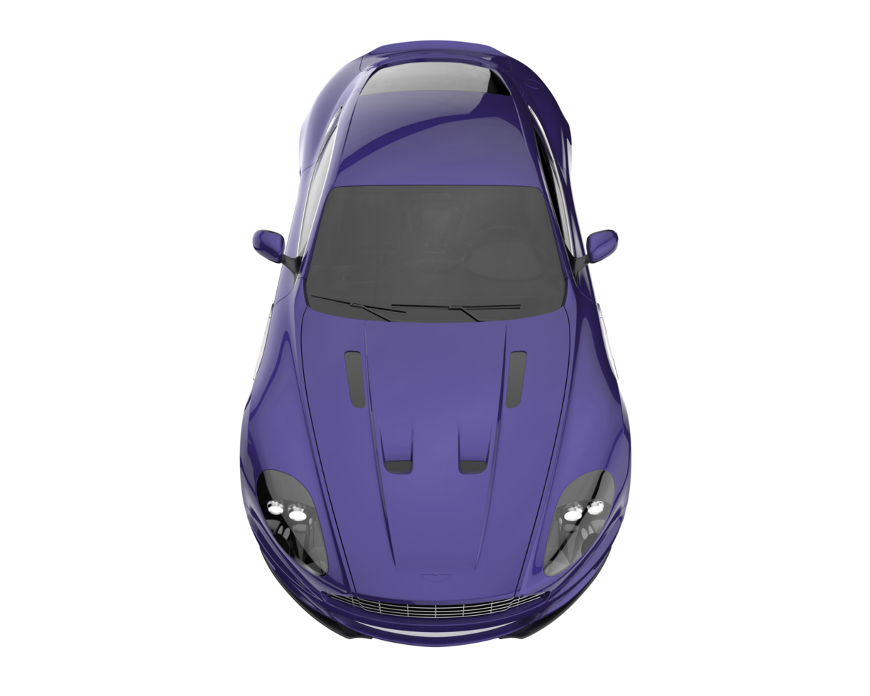 carro esporte isolado em fundo transparente. renderização 3D - ilustração png