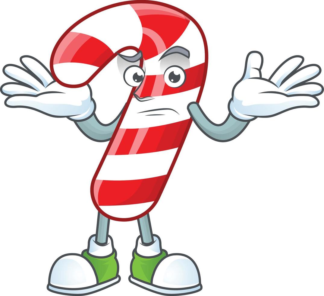 Christmas candy cane cartoon vector