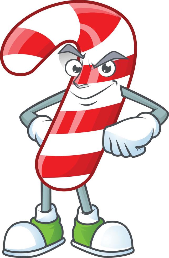 Christmas candy cane cartoon vector